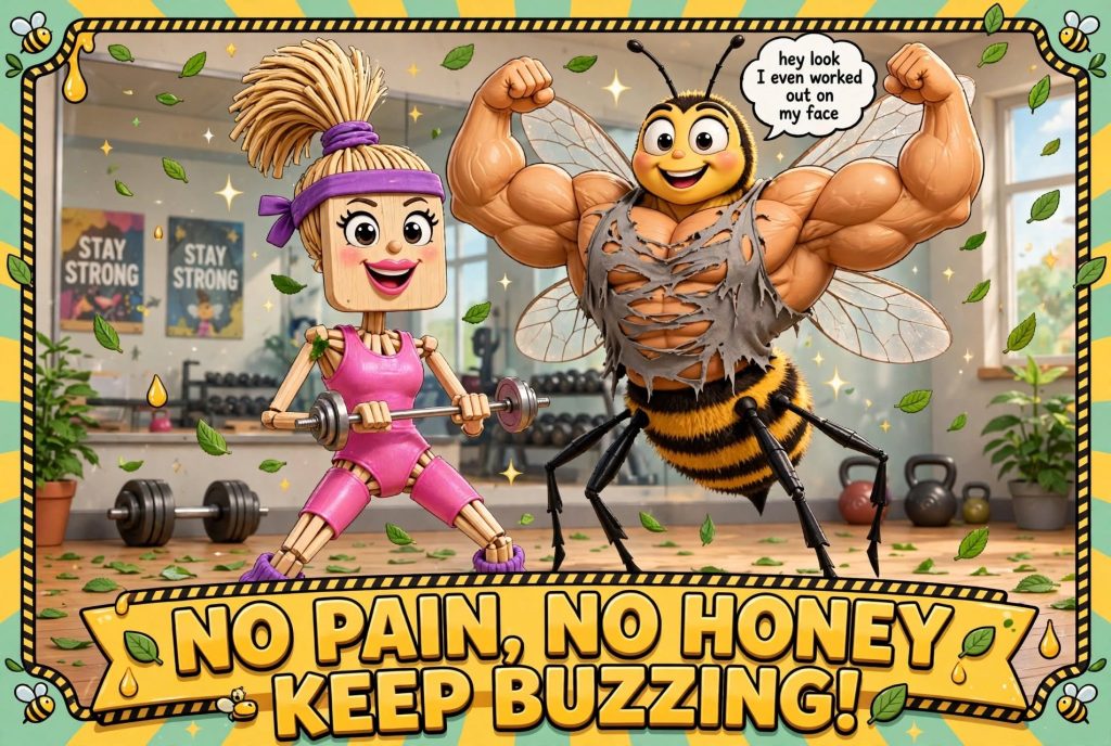 No pain, no honey poster