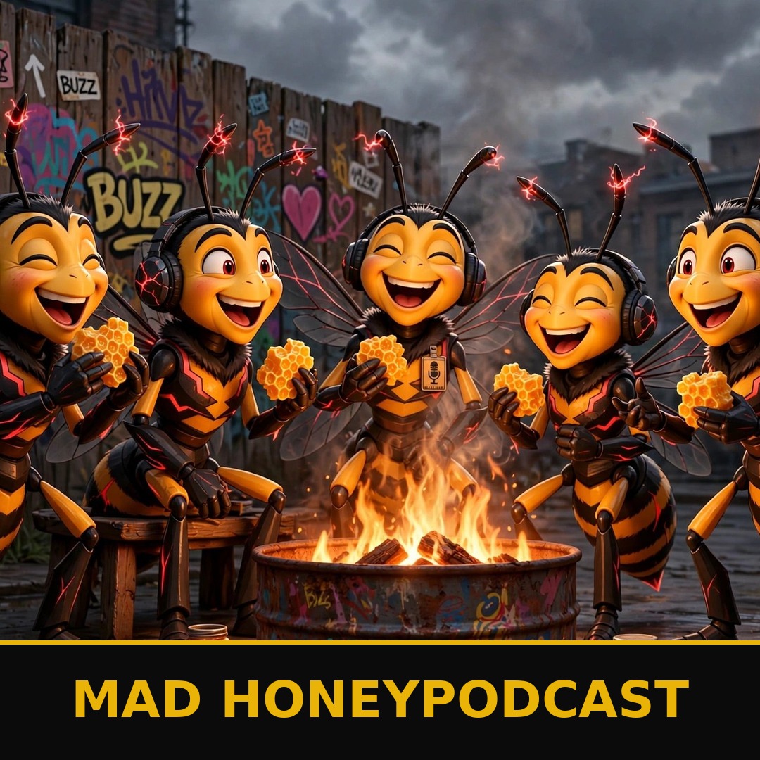Mad Honey Stickers design